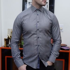 Button up oxford shirt pale blue sz. s/m 39 Italia